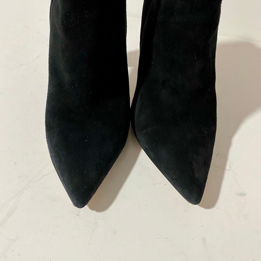 Gianvito Rossi Piper 85 Black Suede Heeled Ankle Boots Heels sz 39.5 Lyell - Picture 7 of 12